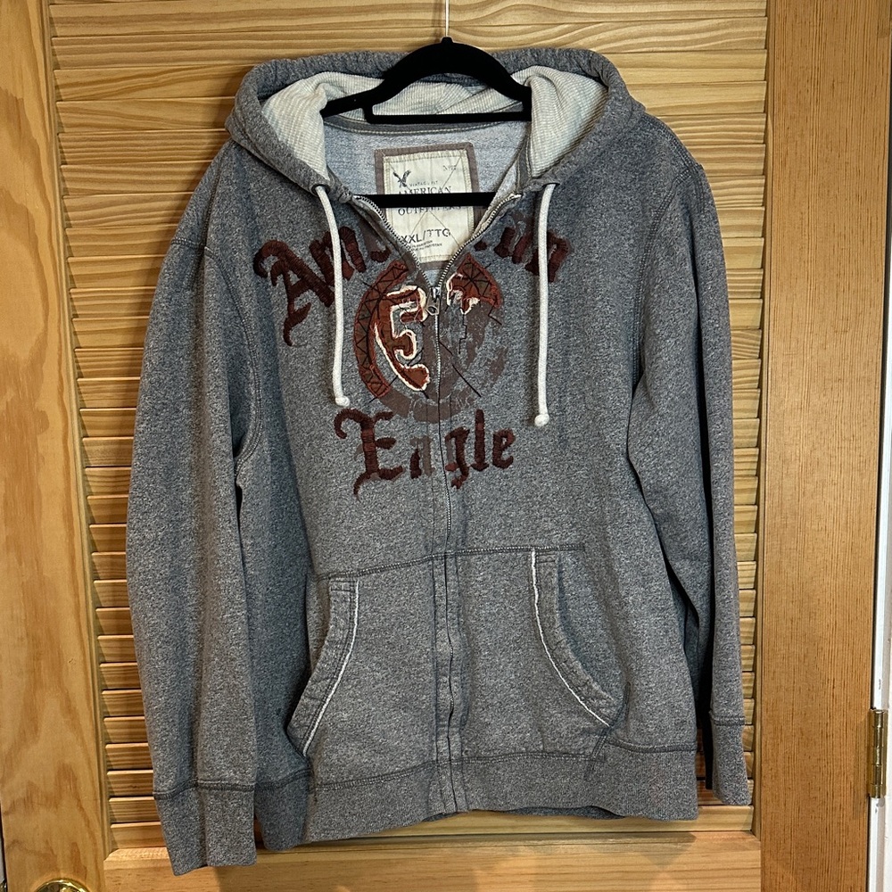 Vintage American Eagle Gray Hoodie